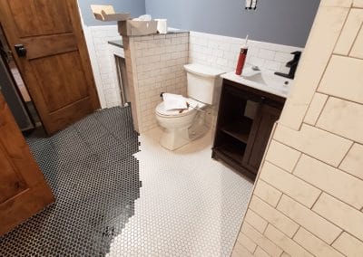 Bathroom Floor Tile Side Job 2