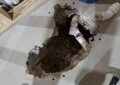 plumbing repair basement